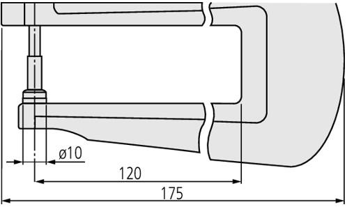 Mitutoyo M-7321A Thickness Gages เกจวัดความหนาแบบอนาล็อค (0 - 10mm)